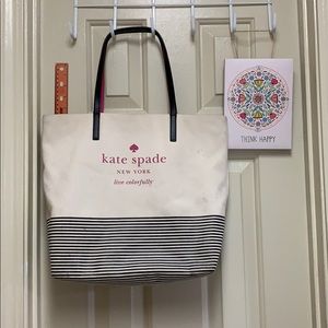 Kate Spade canvas tote